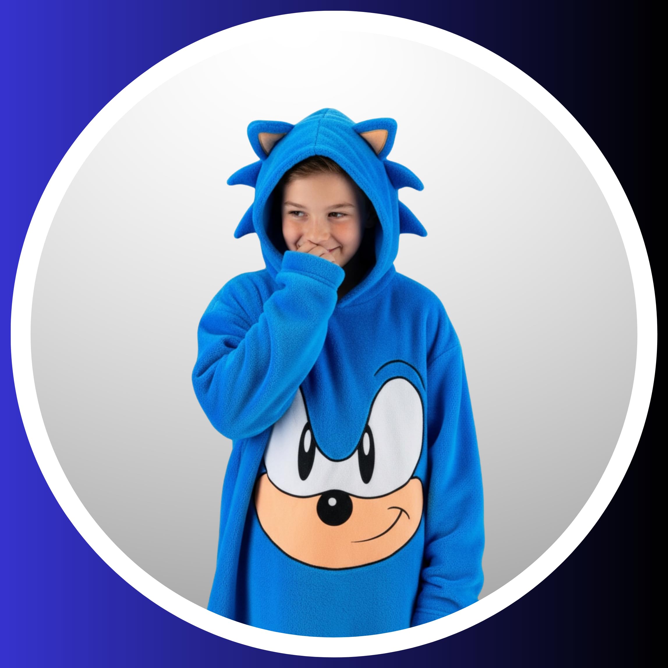 Sonic The Hedgehog Sudadera Manta con Capucha Diseño 3D Tallas 3-8 Años