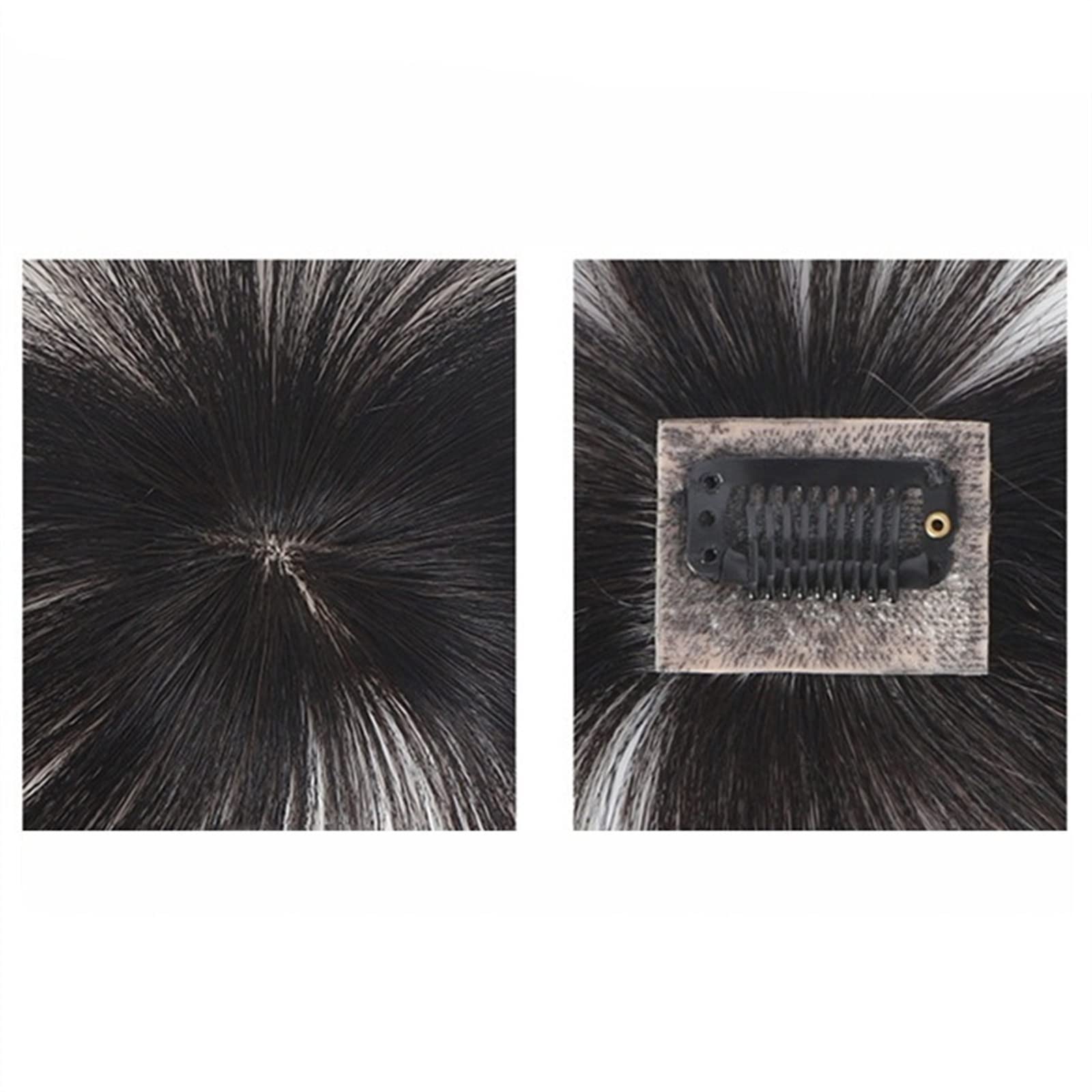 Pinza para el pelo con flequillo Flequillo de cabello humano Flequillo con pieza superior Clip en adorno sin costuras y extensión de flecos Flequillo natural 3D Clip en flequillo Piezas de cabello bra