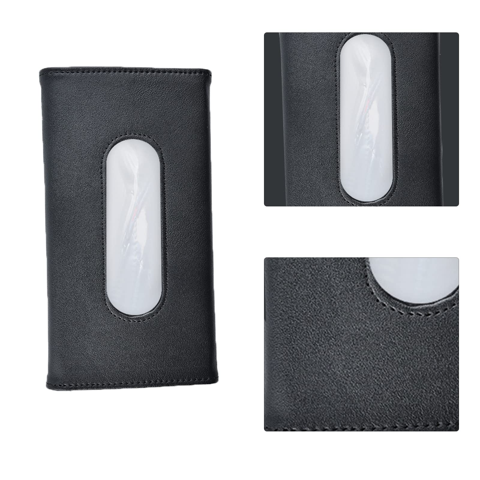 Porta fazzoletti per auto, porta tovaglioli per aletta parasole, clip