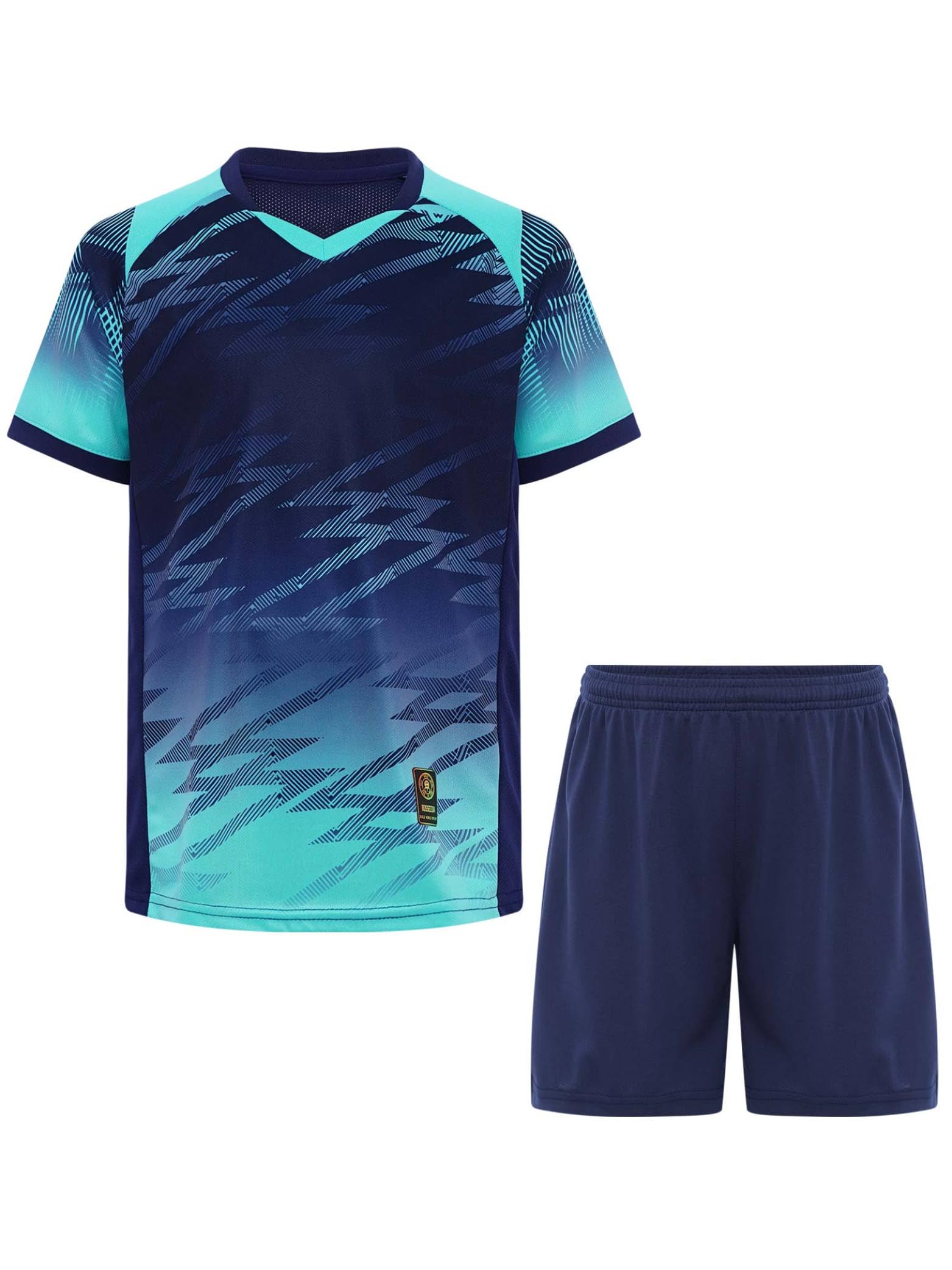 Conjunto de fútbol infantil con pantalón corto, chándal deportivo de verano, 5-16 años