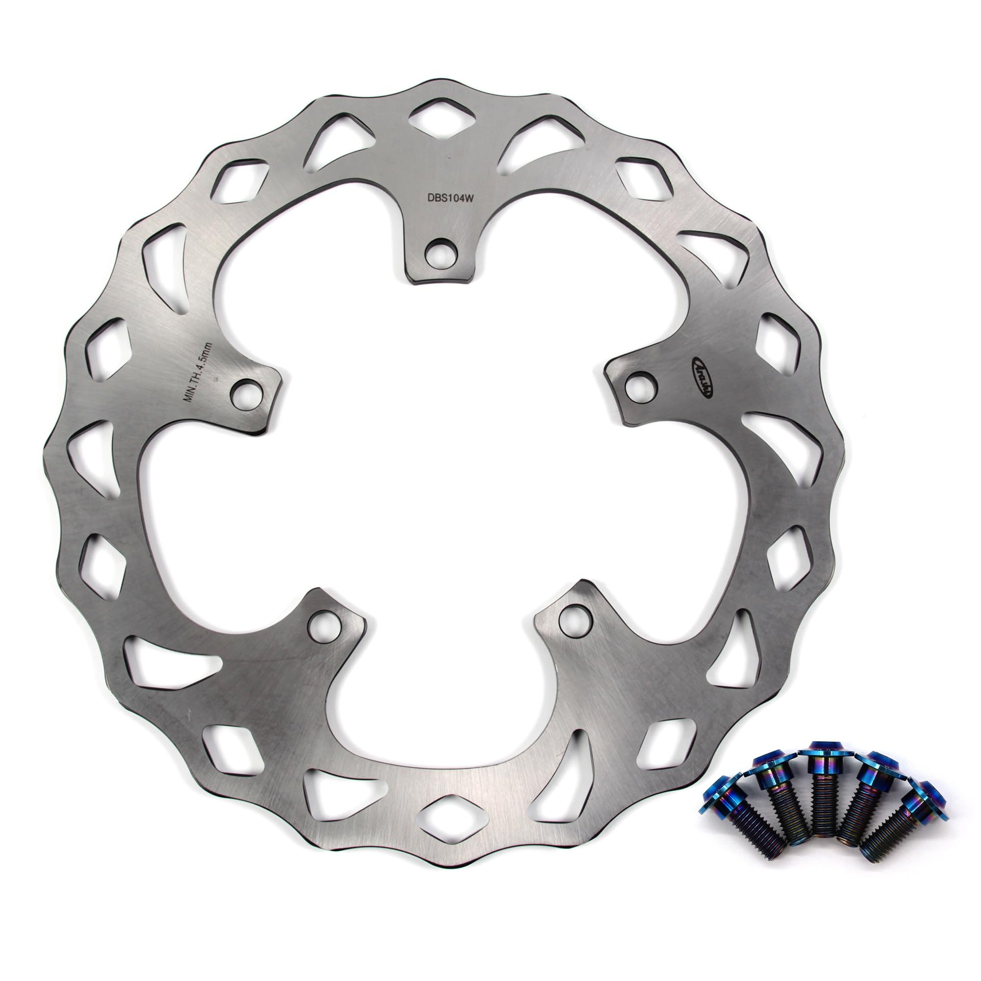 Arashi Front Brake Discs Rotors w/Mounting Bolts Screws for