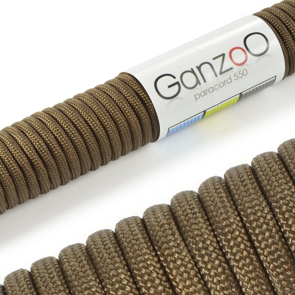 Ganzoo Paracord 550 Tipo 3, Cuerda 4 mm 100 m con 7 hebras Interiores, Funda poliéster/Nylon, para Outdoor Camping Supervivencia, rutas de Trekking, asegurar Tienda, Collar y Correa Perro, Oliva — view 35