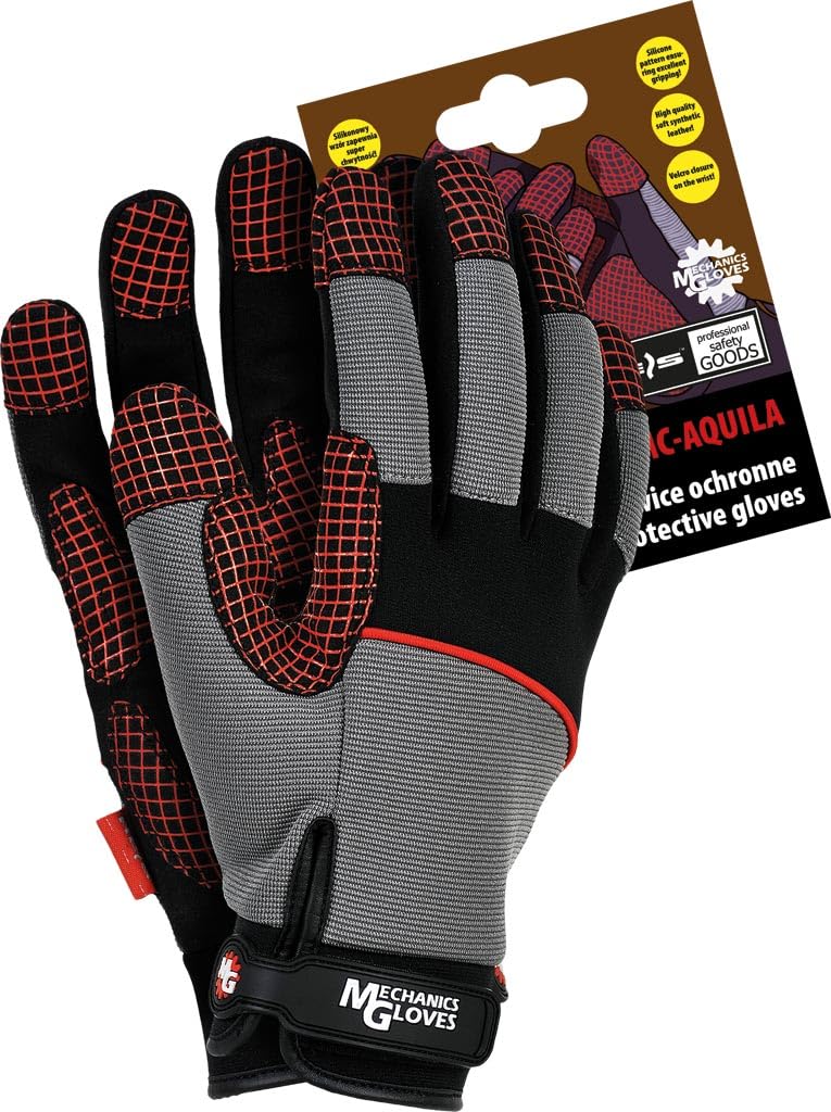 12 Paar Arbeitshandschuhe Schutzhandschuhe hochwertiger weicher Kunstfaser Handschuhe aus Stretch GR. L