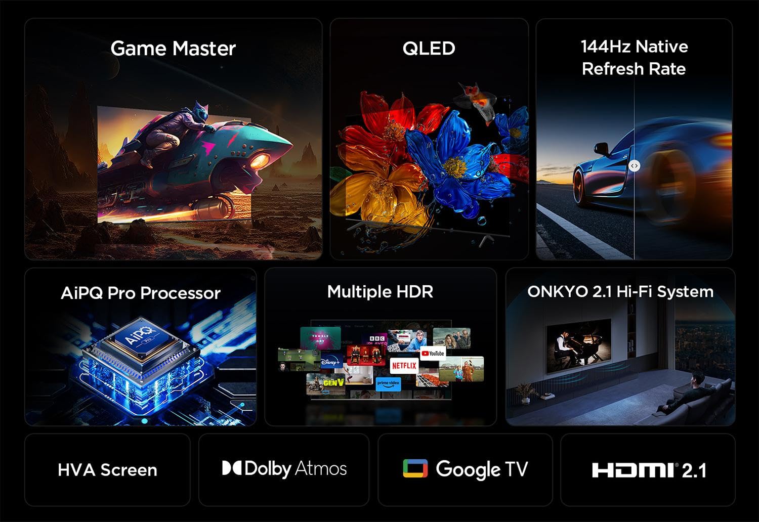 Tcl 55P8K QLED 4K HDR UHD Fernseher 55" – Bild 7