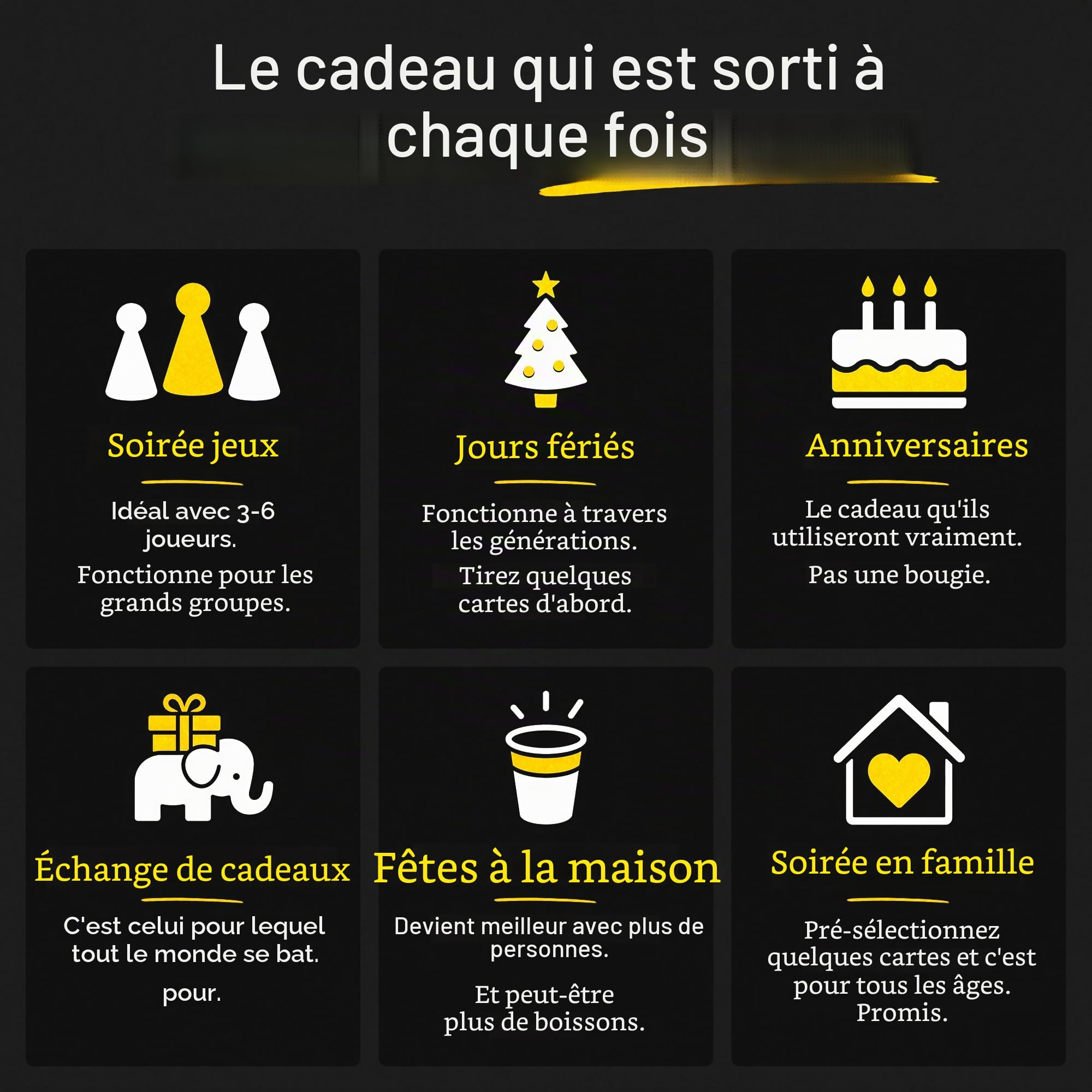 Ransom Notes - Le Jeu de fête magnétique Ridiculous Word, 3 Joueurs et Plus