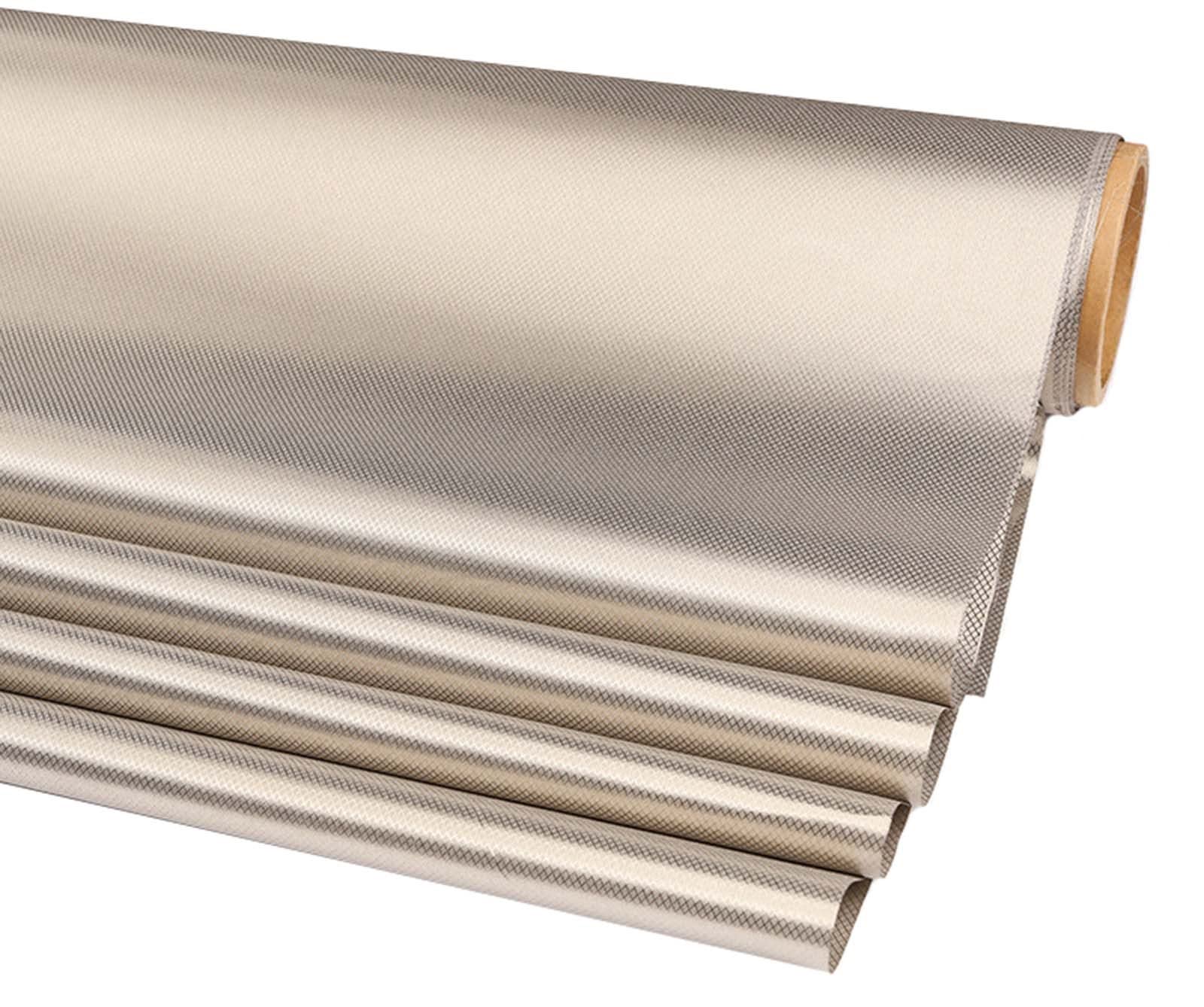 Xudong Silver 1.1 M Width Emi, Rf And Rfid Shielding Fabric, Wifi/Rf-Anti-Radiation Conductive Magnetic Copper/Nickel Emf Protection Fabric, Faraday Rfid Shielding Fabric Block ( Color : Size : 1.1X1m )