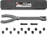 Vista 8 de Powerbuilt - Juego de herramientas para quitar poleas de dirección asistida, mordazas de bloqueo para fácil extracción, estuche de almacenamiento