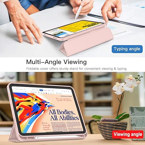 Miniatura 96 de iMieet Funda para iPad (A16) de 11ª generación/iPad de 10ª generación [11 pulgadas 2025/10.9 pulgadas 2022] con soporte para lápices, funda Azul