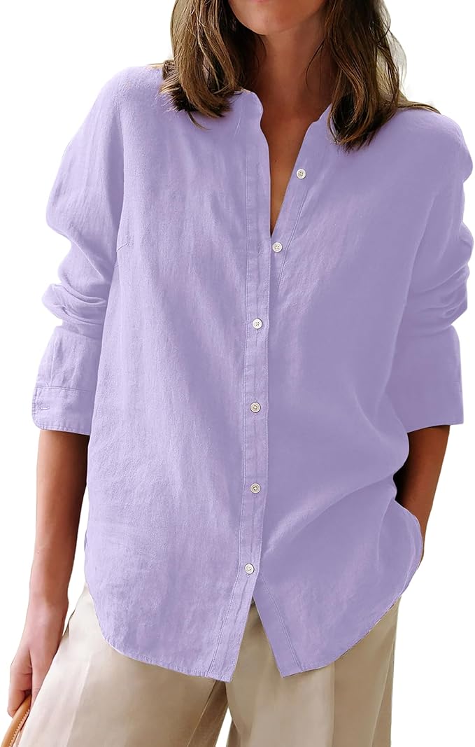Lilac Button-Down