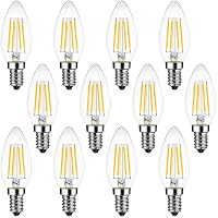 ANWIO Lampadine LED E14 Luce Calda Filamento, Lampadina a Fiamma LED 4W Equivalente a 40W