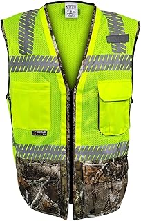 Fierce Safety SU350C Surveyors Class 2 Camouflage Meshed Vest | 100% polyester | breathability | Large