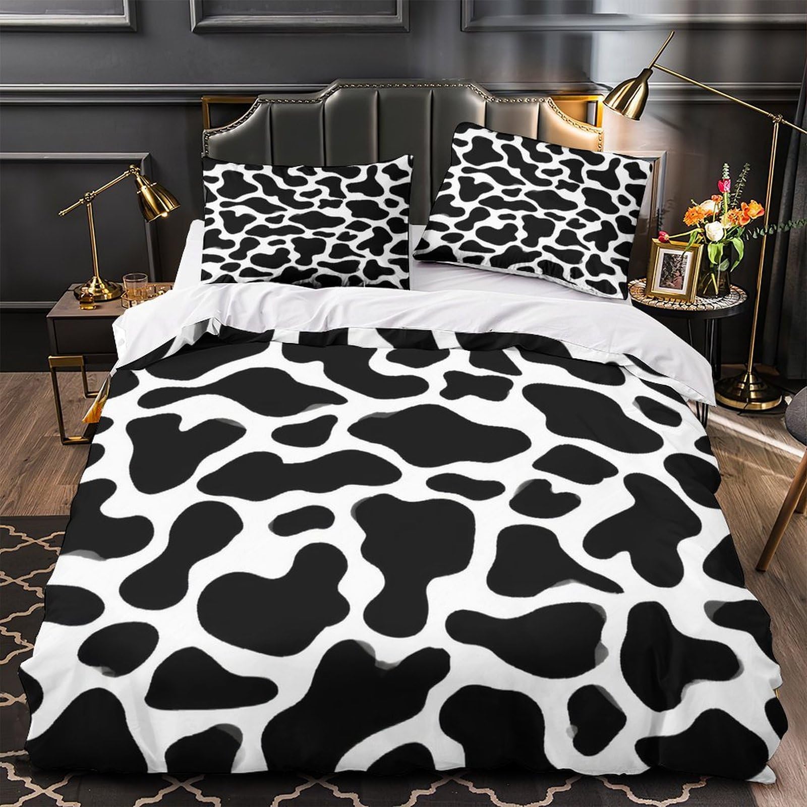 Housse de couette Yin Yang Cosmique microfibre ultra douce parure de lit premium