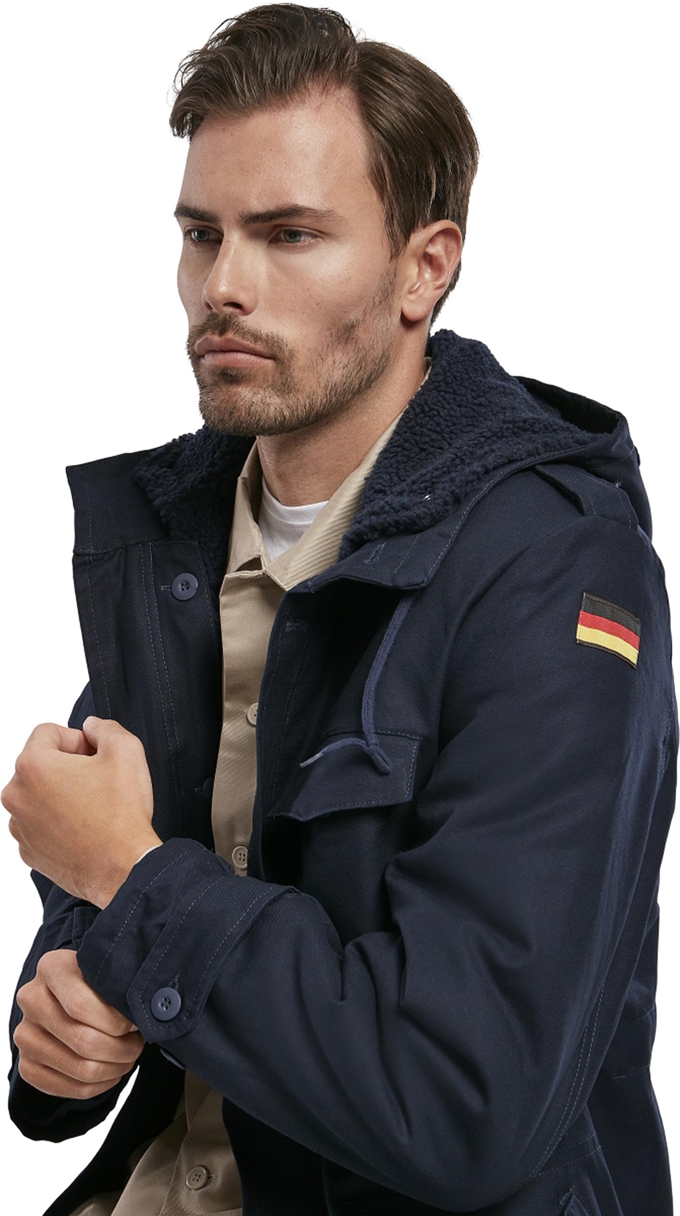 Brandit BW Parka Flag, rozmiar od 46 do 64, grantowy, 6XL