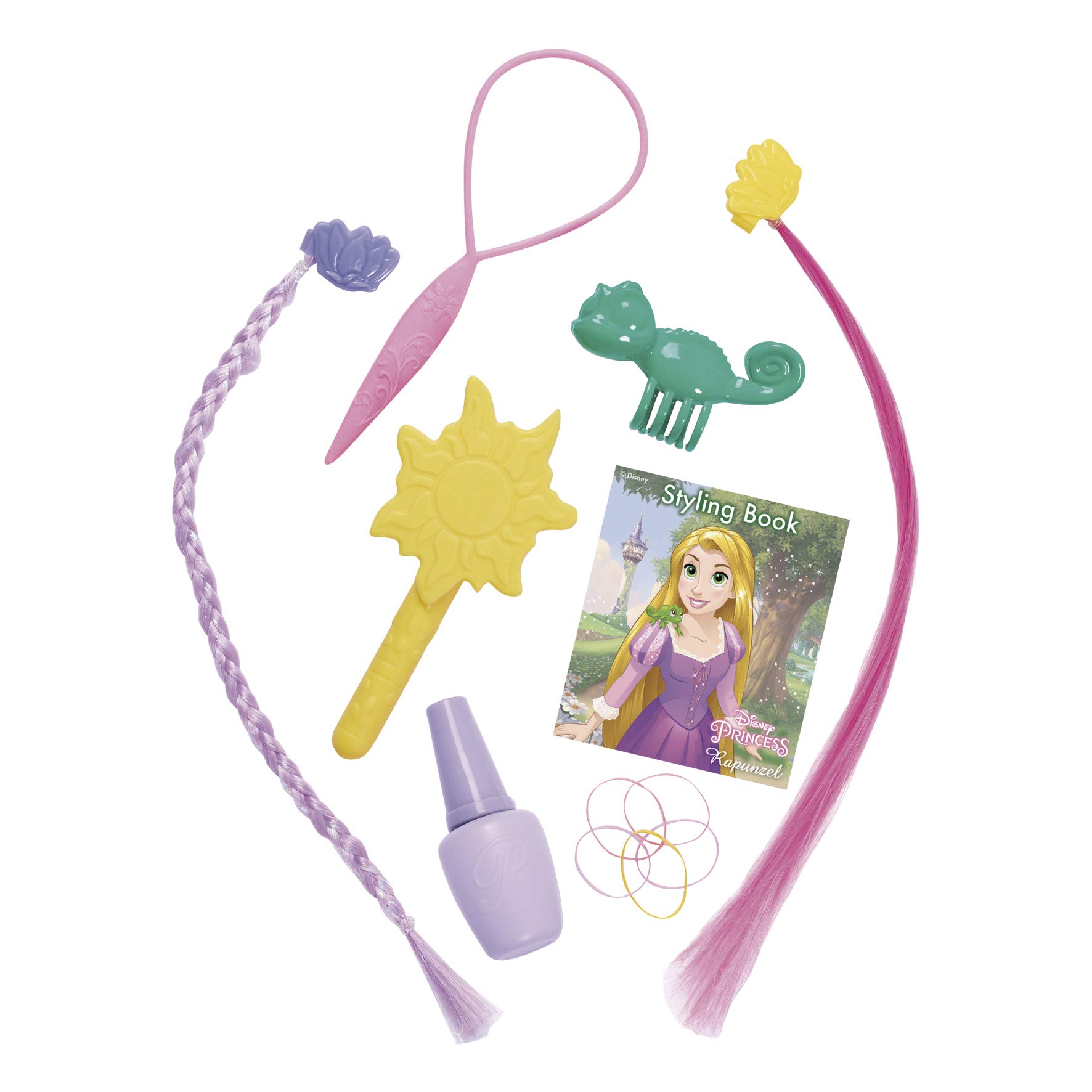 Styling Head Disney Rapunzel Busto Deluxe, con 13 Accesorios para peinar y maquillar a tu Princesa Disney