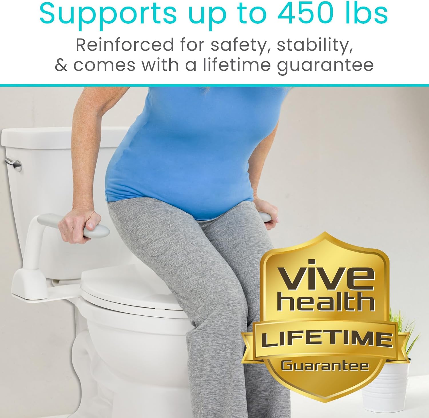 Vive Health Lifetime Guarantee badge