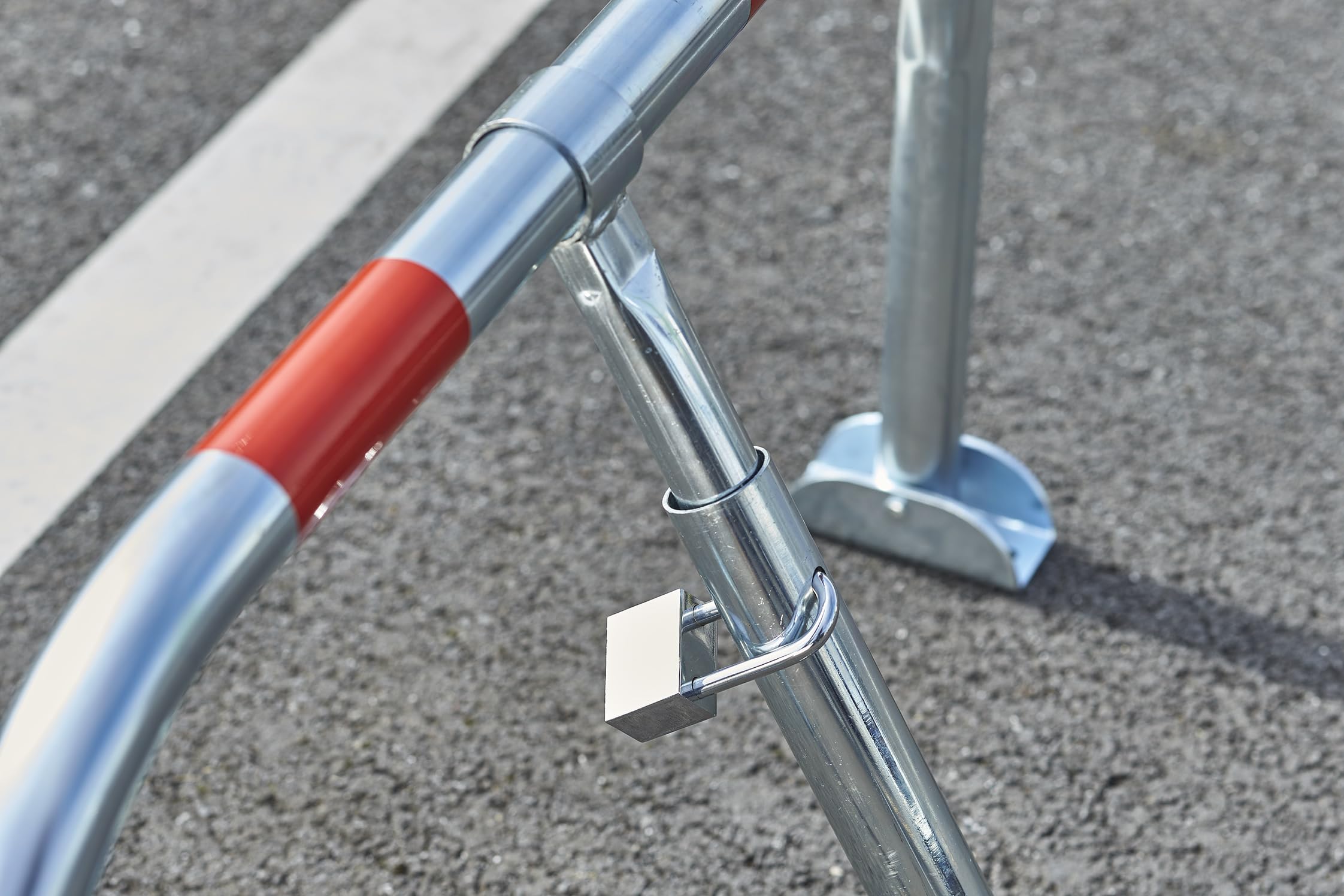 Mottez Barrière Rabattable éco Gris 75.5 cm