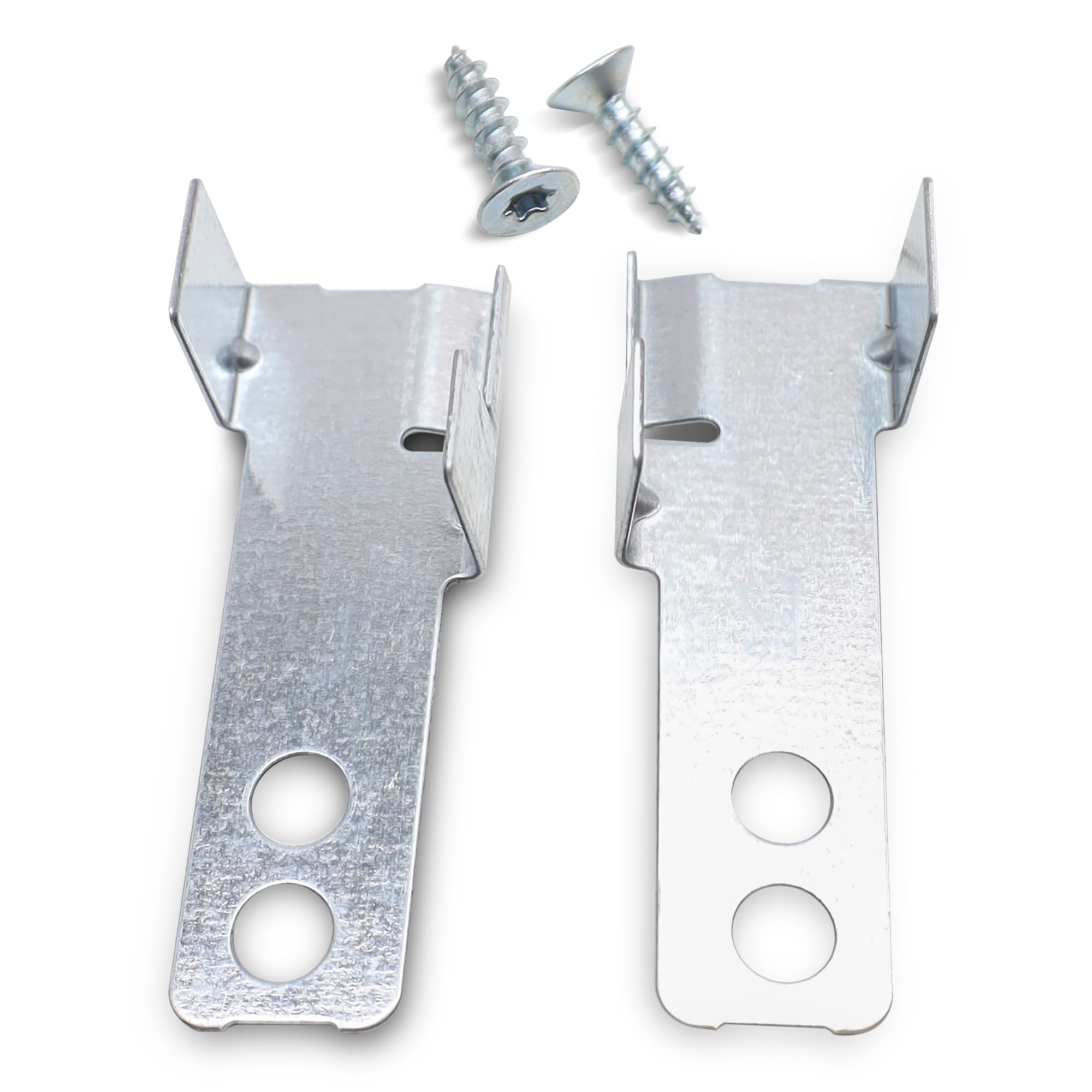 VIOKS Befestigungssatz Geschirrspüler Ersatz für Bosch Siеmens 10011641 | 2x Halterung Befestigung Haltewinkel, Links Rechts Oben, für Türe an Spülmaschine