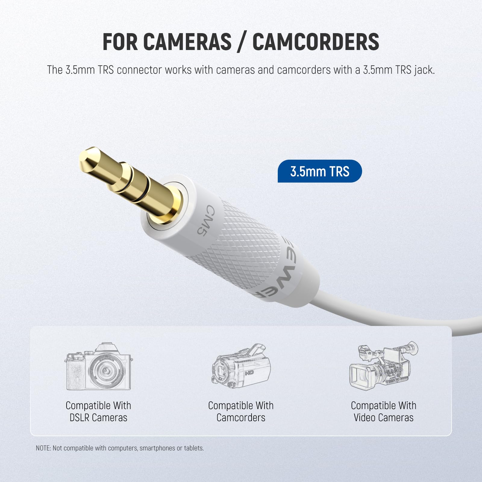 NEEWER 2er Pack Lavalier Ansteckmikrofon, kompatibel mit Rode Wireless GO II 2 DJI Kabelloses Mikrofon Sender, omnidirektionale Kondensator Lapel Mic mit Kabel für Bühne YouTube Live Stream, CM5, Weiß