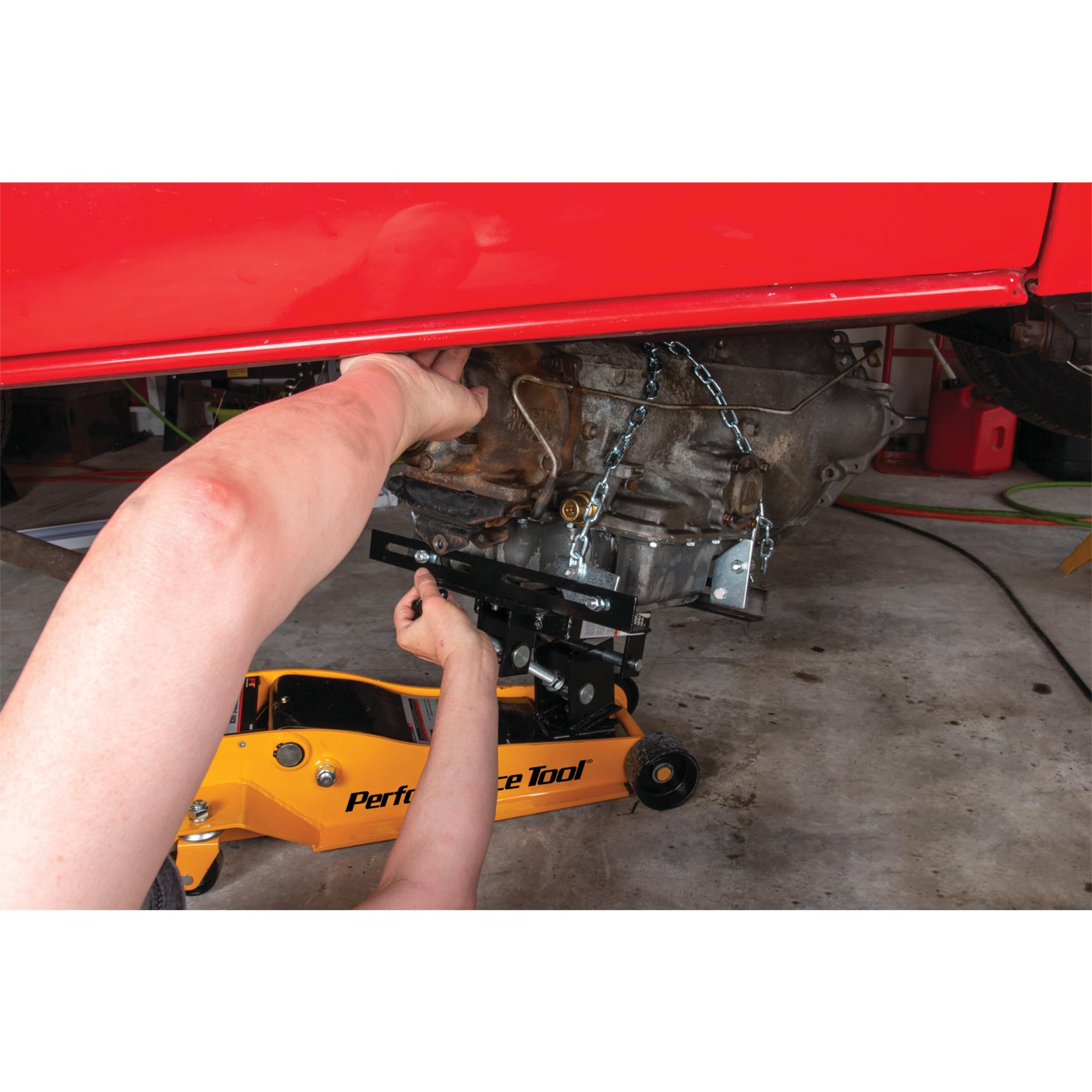 PERFORMANCE TOOL W41044 Getriebeheber Adapter für PKW und Leichtlast-LKW-Getriebe, 1/2 Tonnen