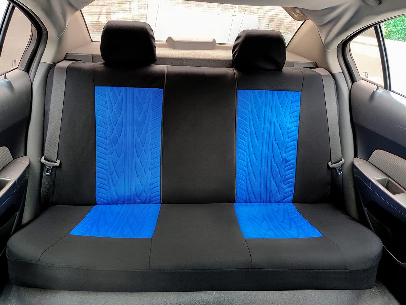 AUTO HIGH Car Seat Covers, Blue-Full Set Car Seat Protector Breathable Automotive Vehicle Seat Cover, Universal Fit for Auto Truck Van SUV