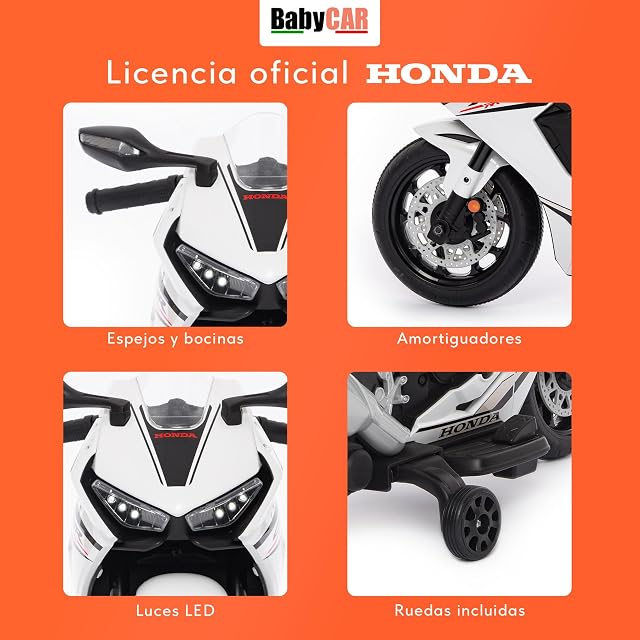 Foto 6 de 8 de Moto Electrica Niños Honda CBR 12V