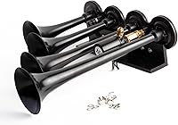 Vista 1 de Cuatro trompeta cuerno fuerte V003AV003AB (negro)