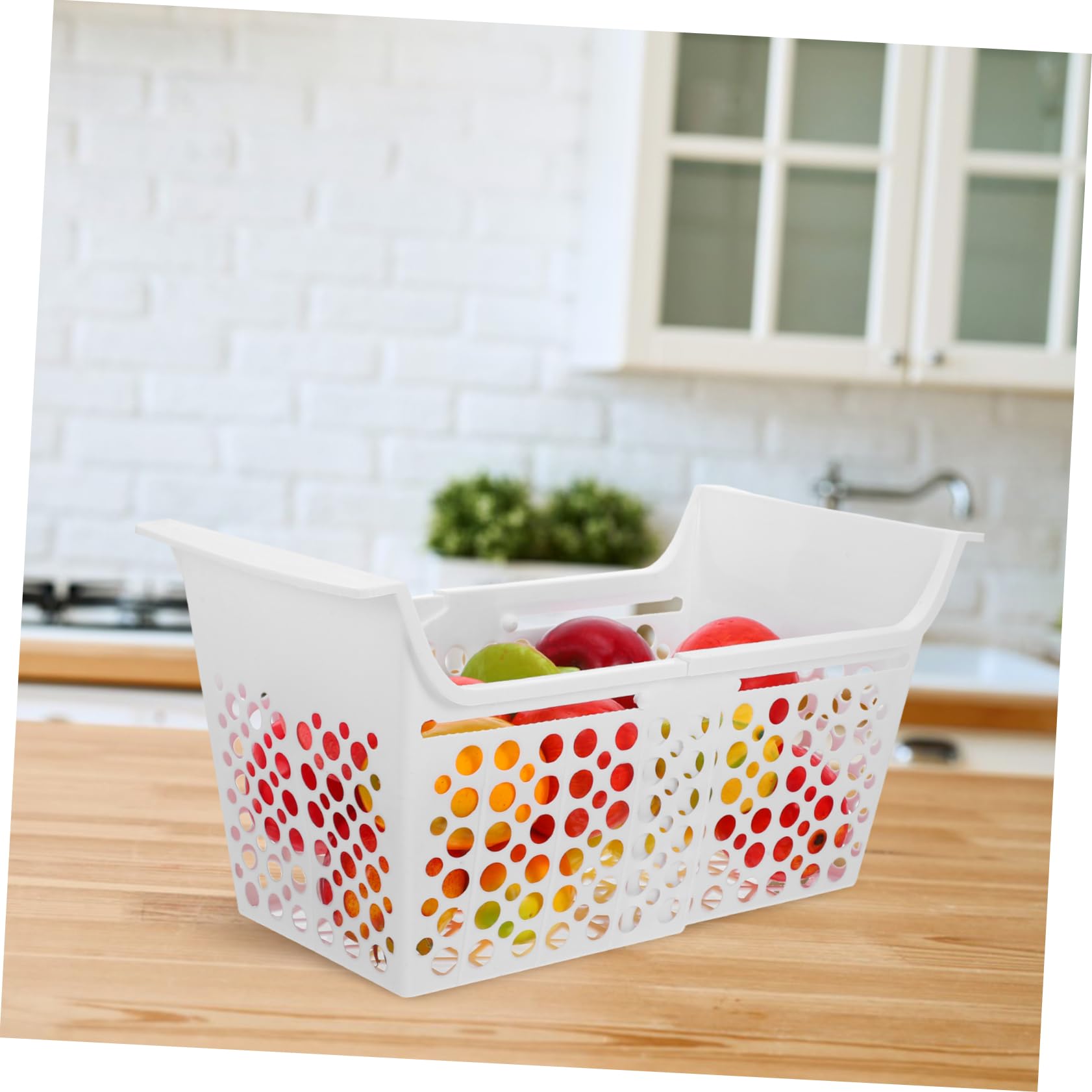 Cesta Extensible para Congelador Horizontal, Blanco, Plástico