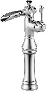 DELTA FAUCET 798LF Cassidy Single Handle Single Hole Waterfall Bathroom Faucet for Vessel Sinks, Chrome