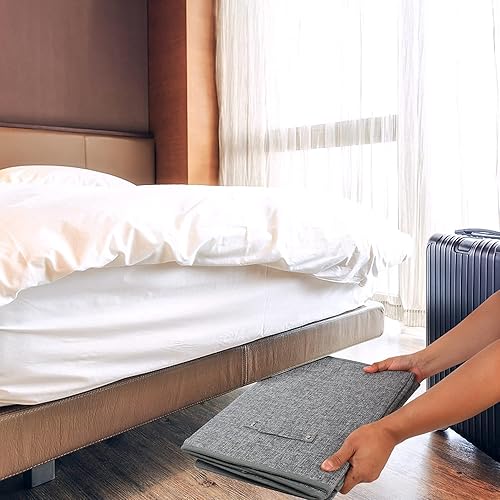 Miniatura 78 de popoly Caja de juguetes grande con tapa abatible, contenedor plegable para niños, niñas, guardería, sala de juegos, 25 x 13 x 16 pulgadas (rosa