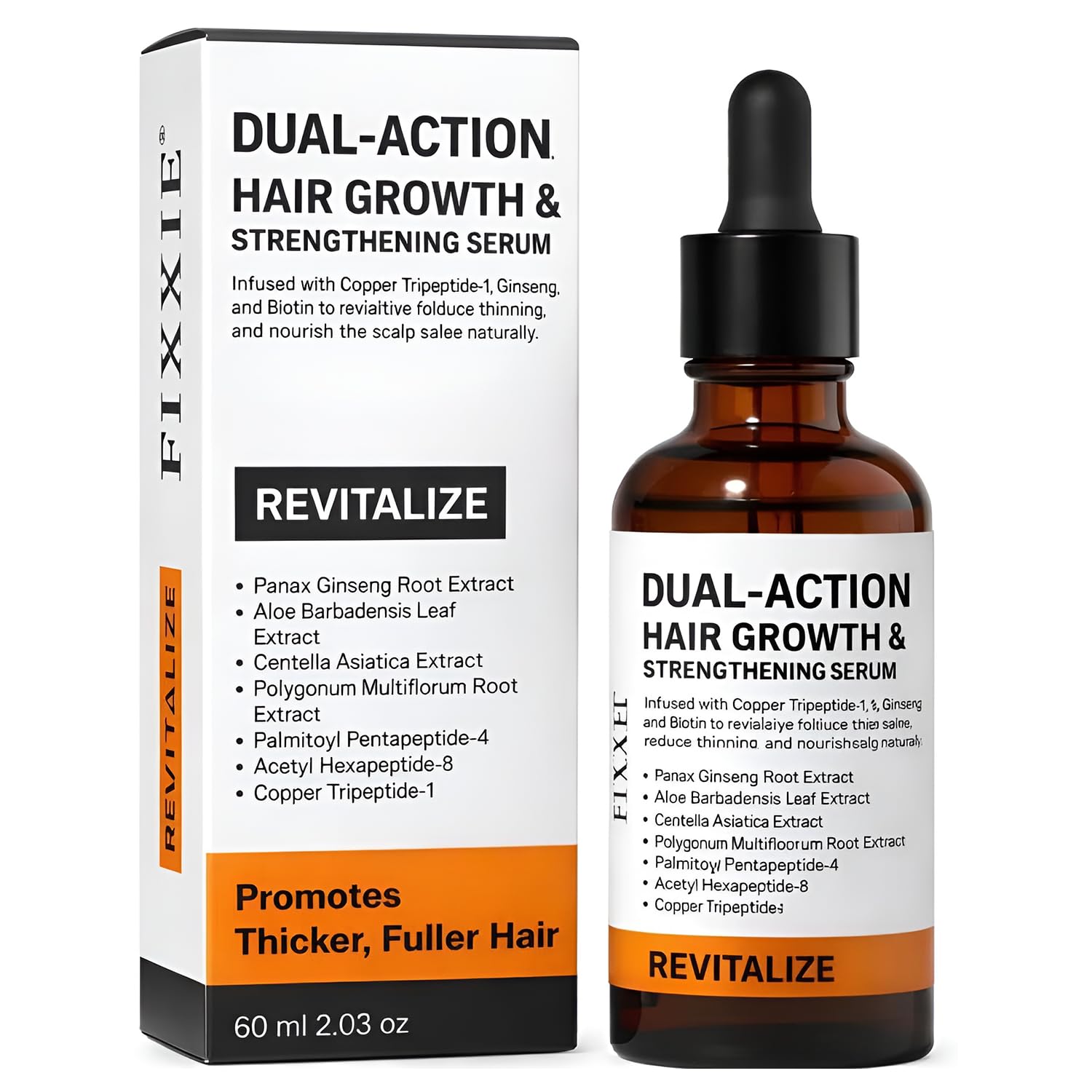 Advanced Hair Growth Serum for Men & Women – Hair Breakage Defence & Hair Density Enhancer – Multifunctional Hair Growth & Thickening Scalp Serum – Non-Greasy, Easy Absorb Formula – 60ml / 2.03 fl.oz