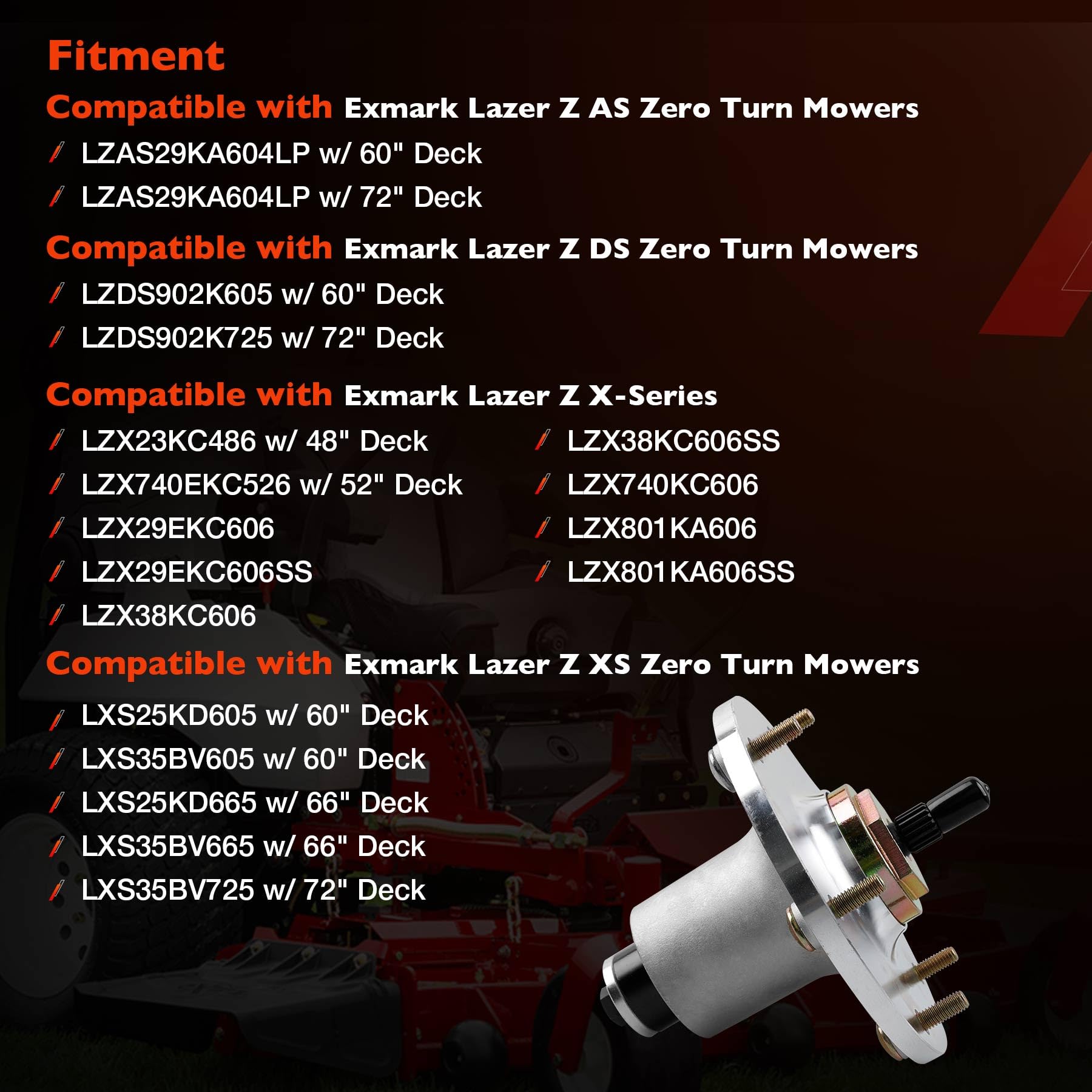 Amazon.com : ATRACYPART 109-6917 Mower Deck Spindle Compatible