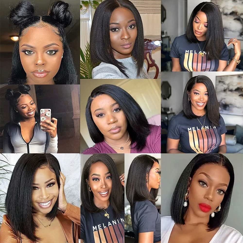 Amazon.co.jp: 白人女性のためのかつら、 焼きウィッグ13x6 h黒人女性