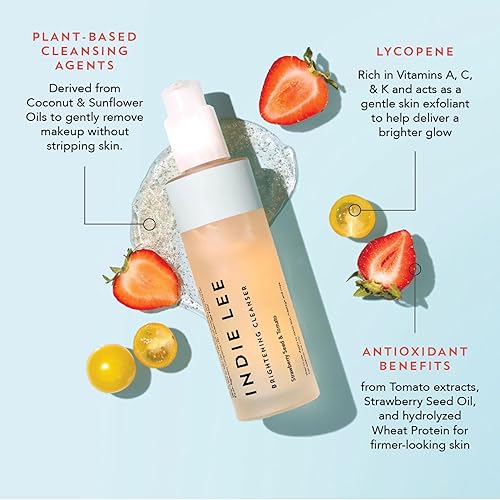 Miniatura 2 de Indie Lee Limpiador facial iluminador, limpiador hidratante diario, desmaquillante y mascarilla exfoliante para iluminar, reafirmar y proteger la