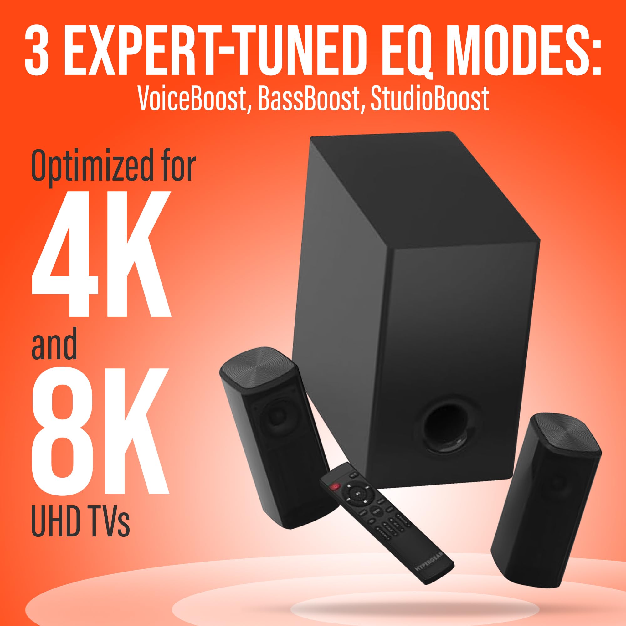 Amazon.com: HyperGear SB51a 5.1 Surround Sound System for TV – 90W