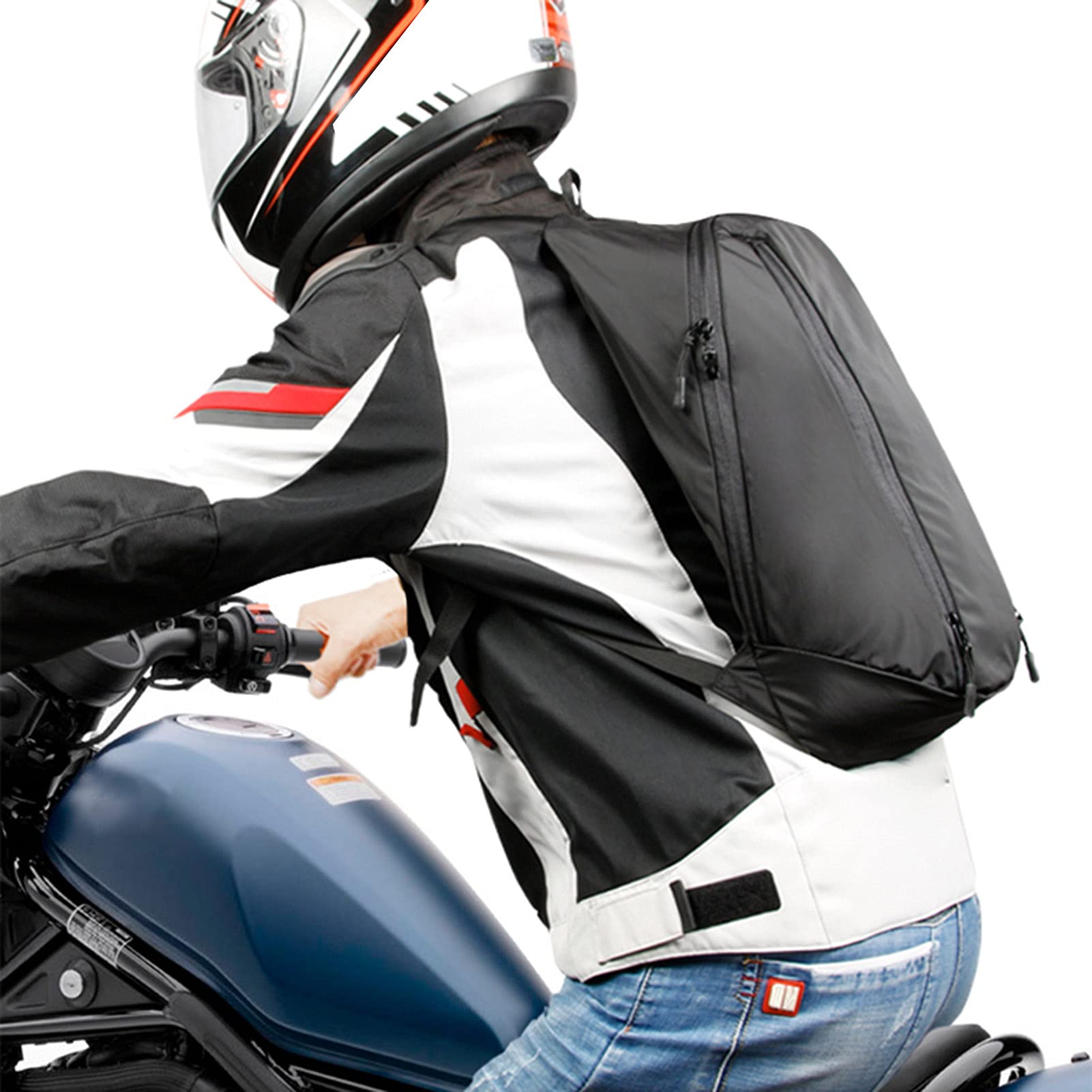 Borsa per Casco,Borsa da Portacasco Moto Zaino for Moto Zaino Pieghevole e Ripiegabile Zaino for Casco Zaino da Viaggio Pieghevole con portacasco for Escursionismo in Campeggio