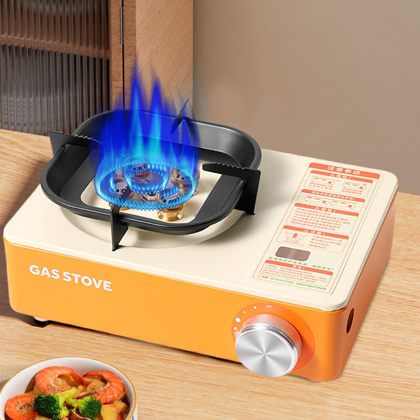 Kit De Cocina Camping Set de Utensilios de Cocina Ajustables | Estufa Camping Portátil Para Parrilla, Tailgating, Barbacoa, Viaje En Autocaravana, Viaje, Pícnic, Senderismo Y Montañismo