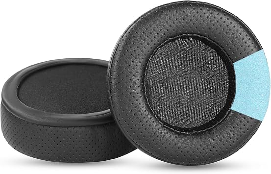 HDJ-CUE1 Ear Pads Ear Cushions Memory Foam Replacement Compatible with Pioneer DJ HDJ-CUE1 Headphones Protein Leather Earpads Black