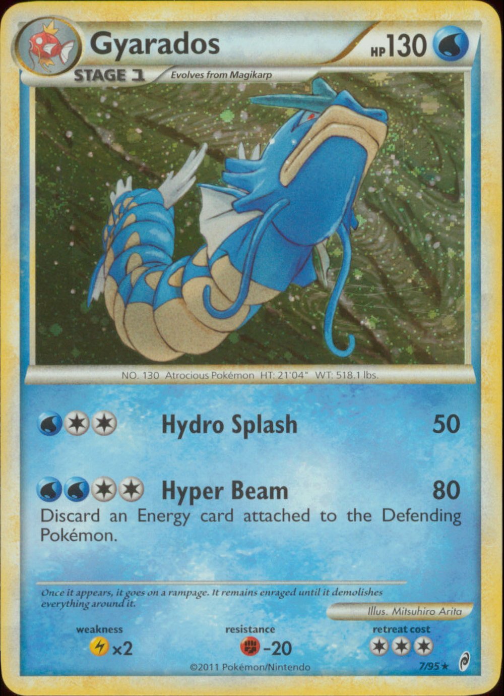Amazon.com: Pokemon - Gyarados (7/95) - Call of Legends - Reverse Holo :  Toys & Games
