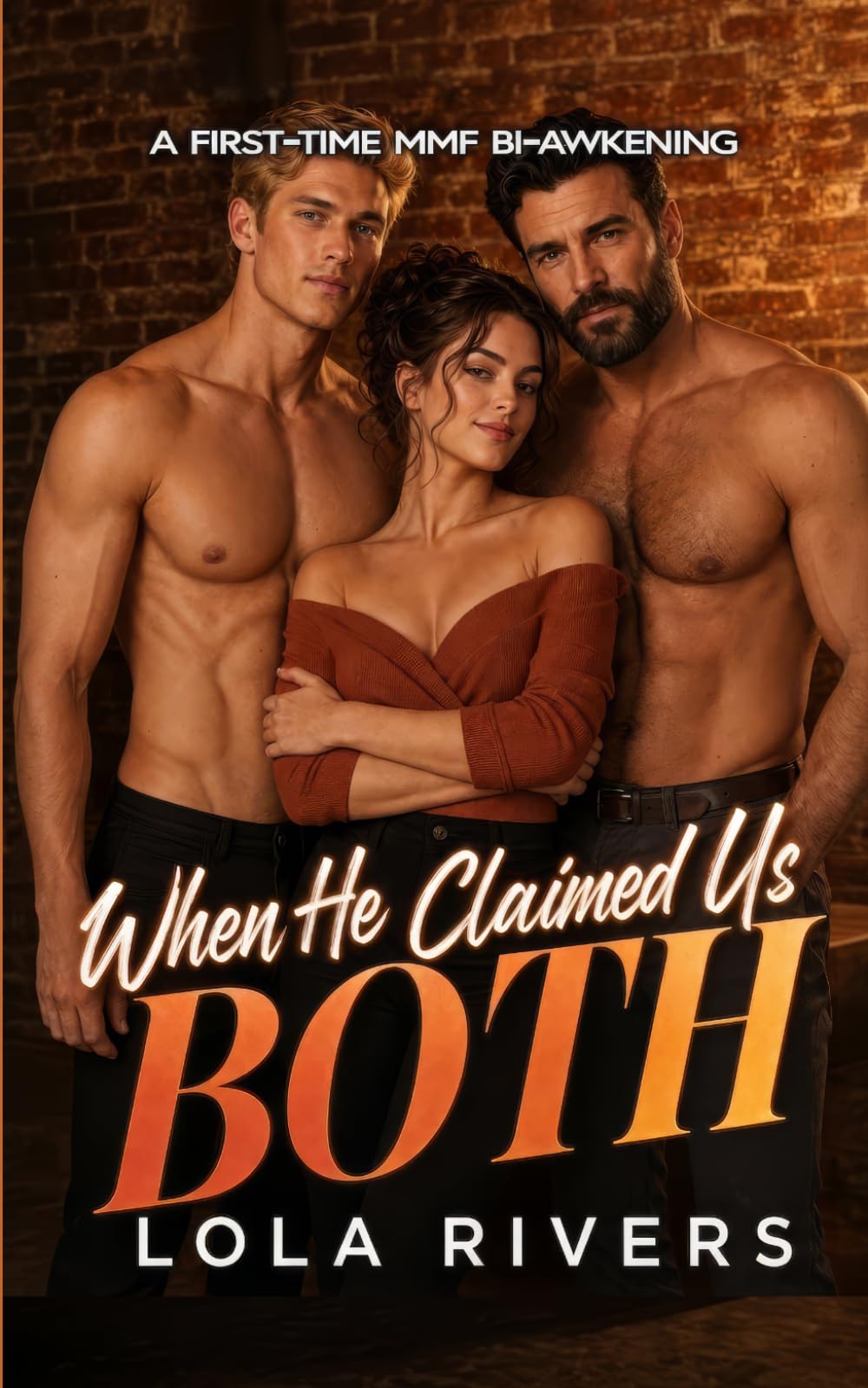 When He Claimed Us Both: A First-Time MMF Bi-Awakening (Threesome Ménage Stories)