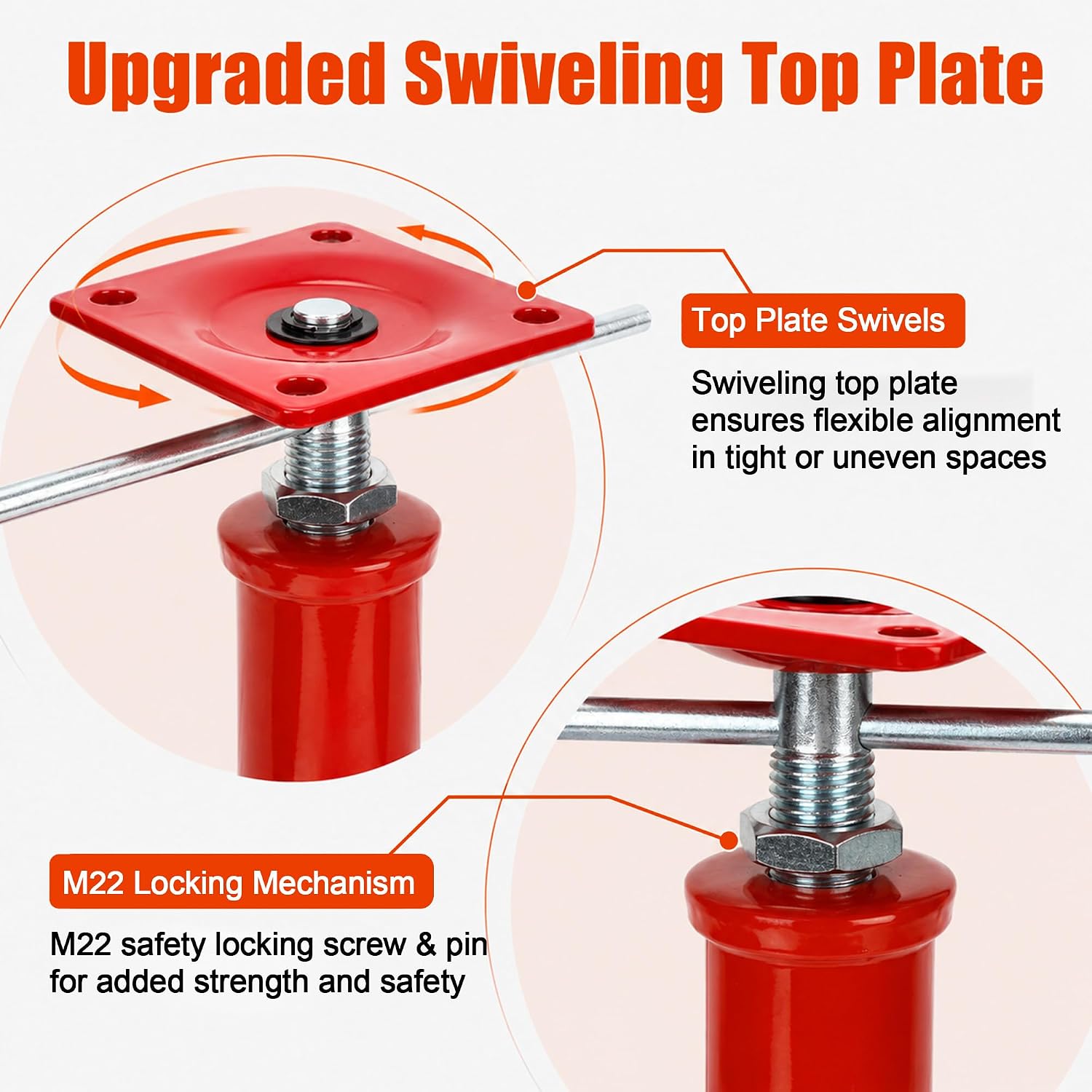Floor Jacks for House Leveling 4 Pack, 11" - 16" Height Range image 3