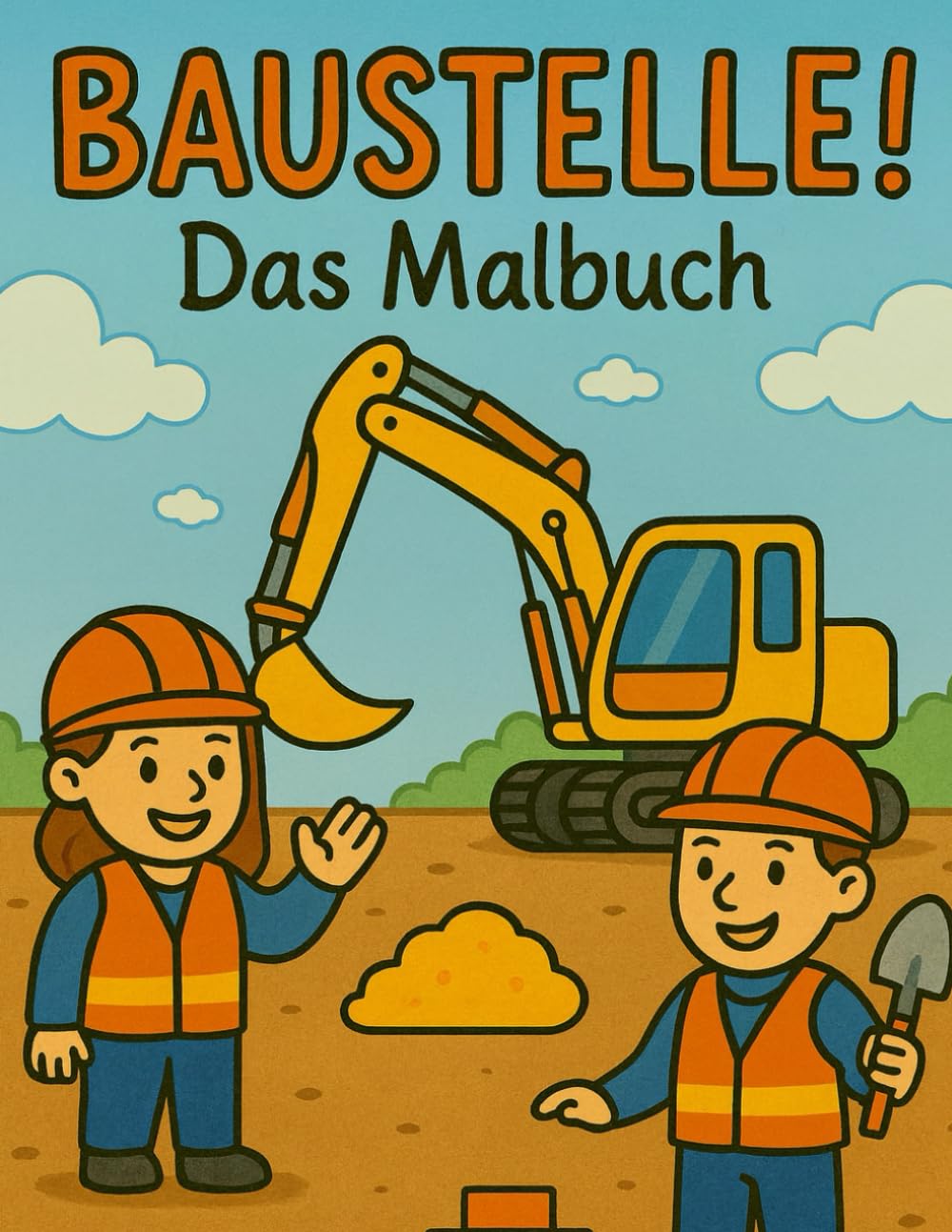 BAUSTELLE! – Das Malbuch: Entdecke die Baustelle mit Stiften und Farben
