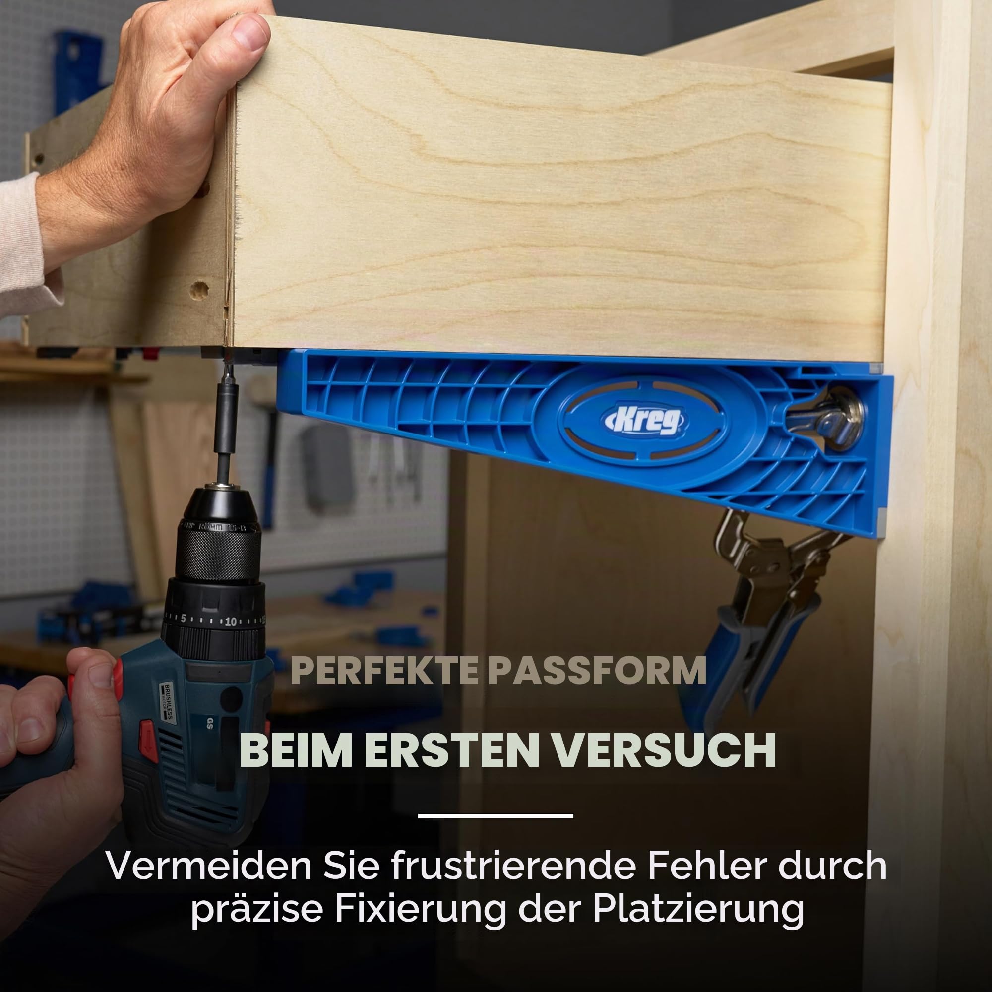 Kreg Schubladenauszugsführung, 1 Stück, blau, 906556