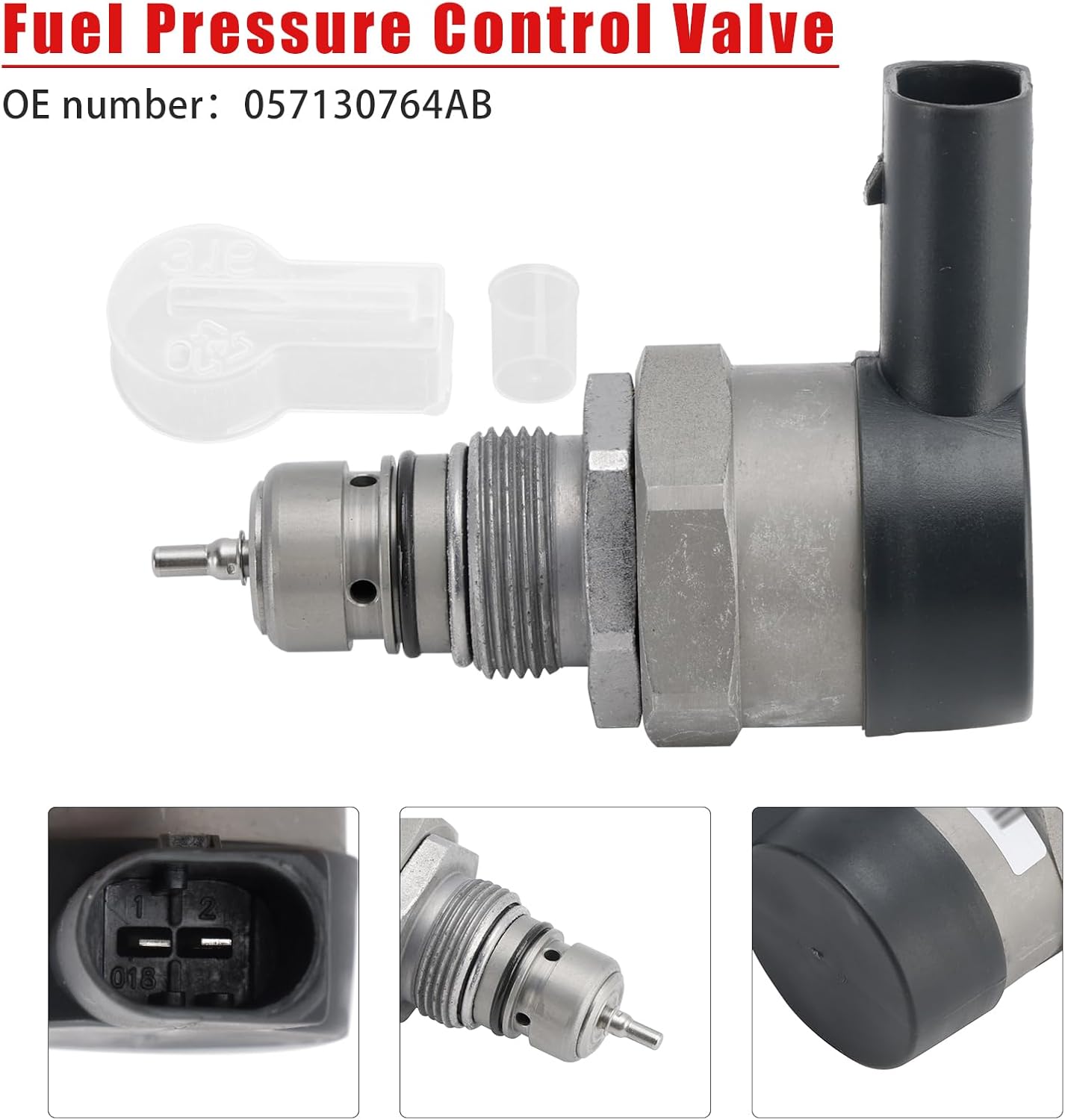 MAD HORNETS Fuel Pressure Control Valve 057130764AB For VW Audi Porsche Seat Skoda 1.4-3.0 TDI