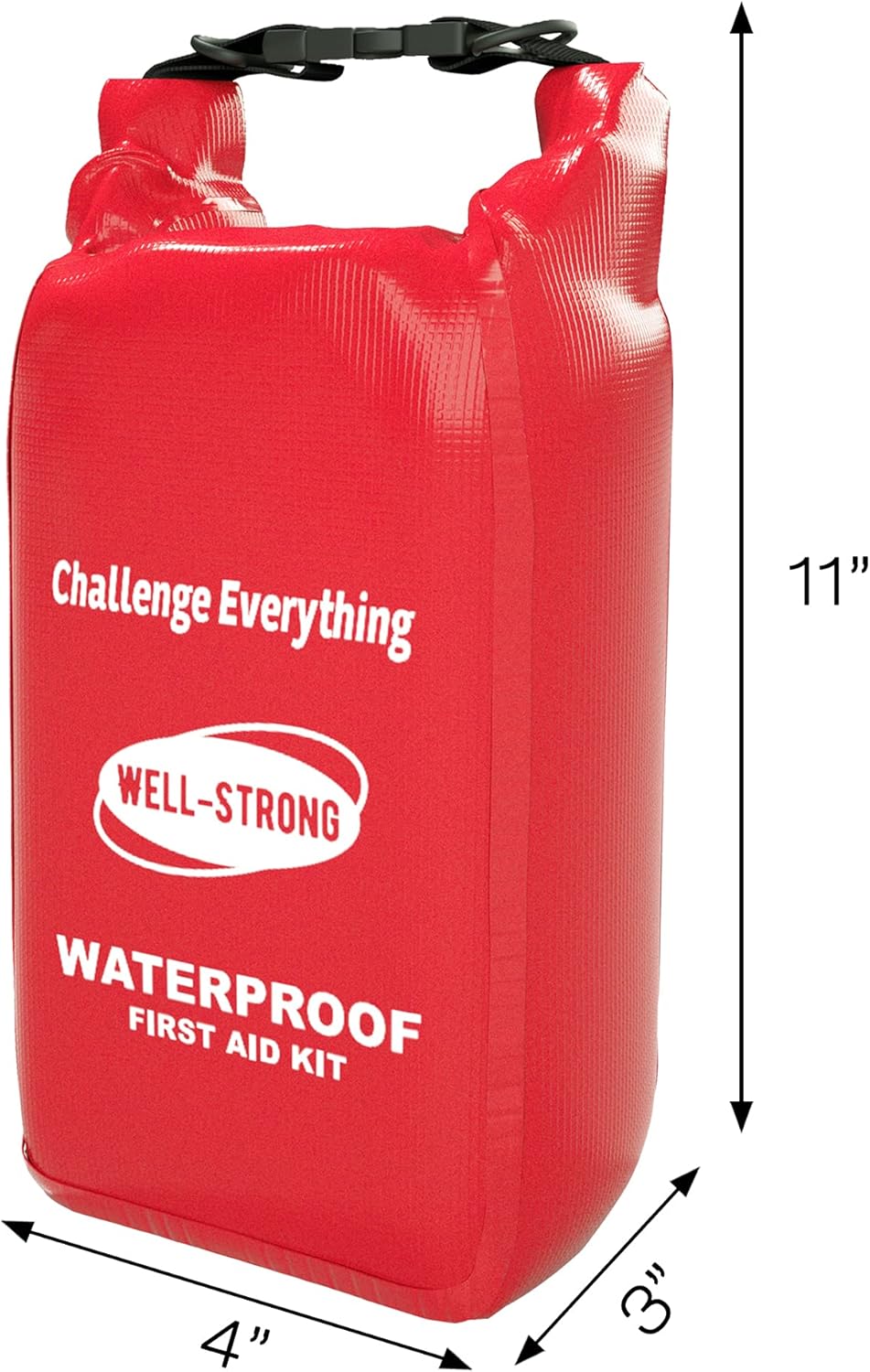 WELL-STRONG Survival First Aid Kit 111pcs Waterproof Boat Emergency Kit for Fishing Kayaking Boating Swimming Camping Rafting Beach : Sports & Outdoors