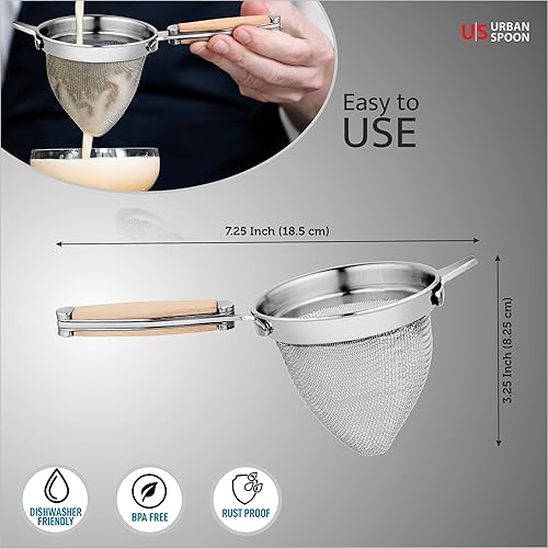 Miniatura 6 de Urban Spoon Bar - Juego de 10, cubo de hielo de doble pared con cuchara de hielo, 3 cuartos de galón, colador multiusos de malla fina para cócteles,