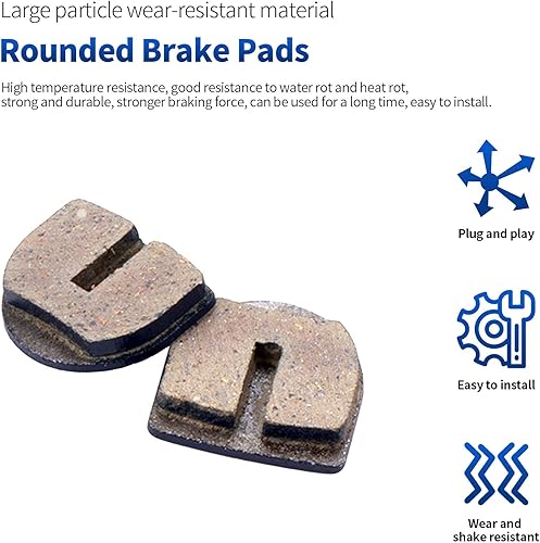 Miniatura 5 de Pastillas de freno redondeadas para Razor Dirt Quad 500 E500S MX500 MX650 SX500 McGrath Dirt Rocket RSF650 motos deportivas eléctricas, motos de