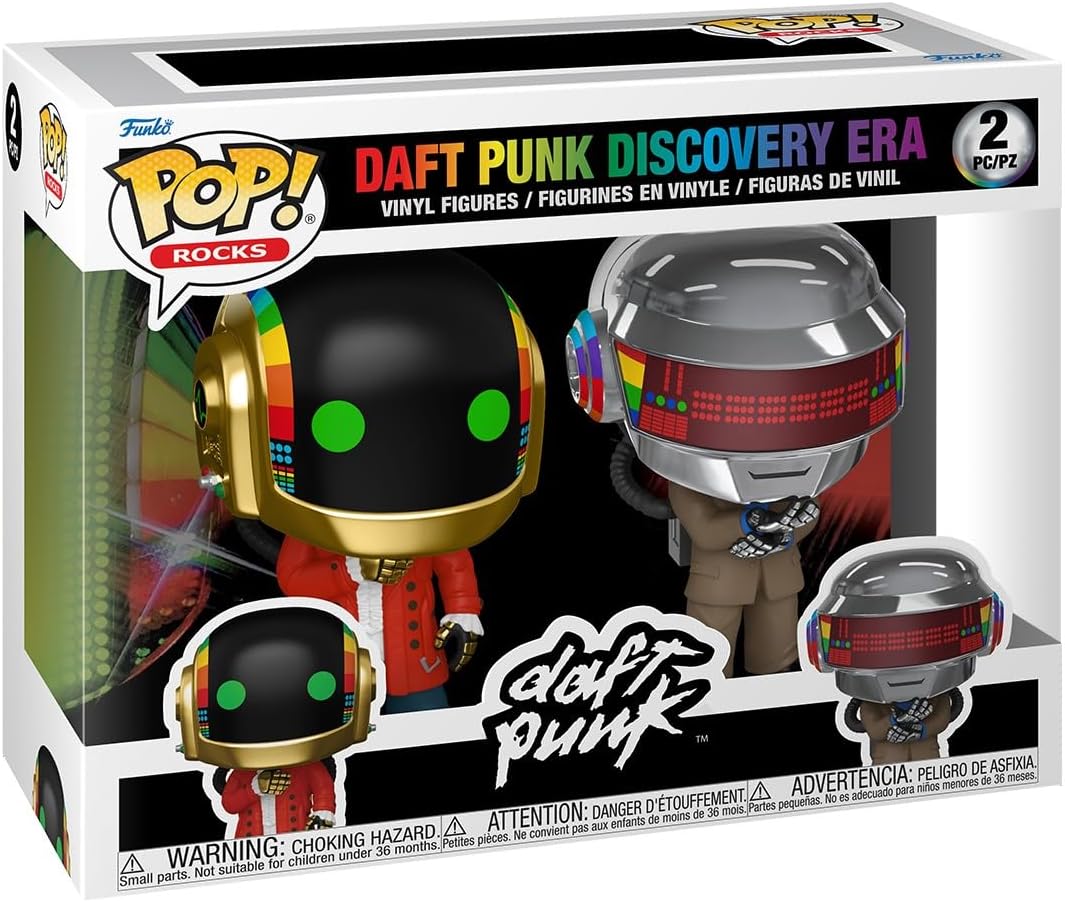 Funko Pop! Rocks: Daft Punk - Discovery Era, 2-Pack - Collectable Vinyl Figure - Gift Idea - Official Merchandise - Toys for Kids & Adults - Music Fans - Model Figure for Collectors and Display