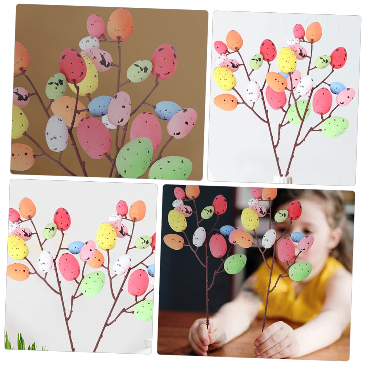 Cabilock 3 Set 6 Pz talee pasquali Caccia alle uova Decorazioni primaverili uova in salamoia easter bunny easter egg cestino arredamento della casa ornamento per la casa di pasqua Schiuma