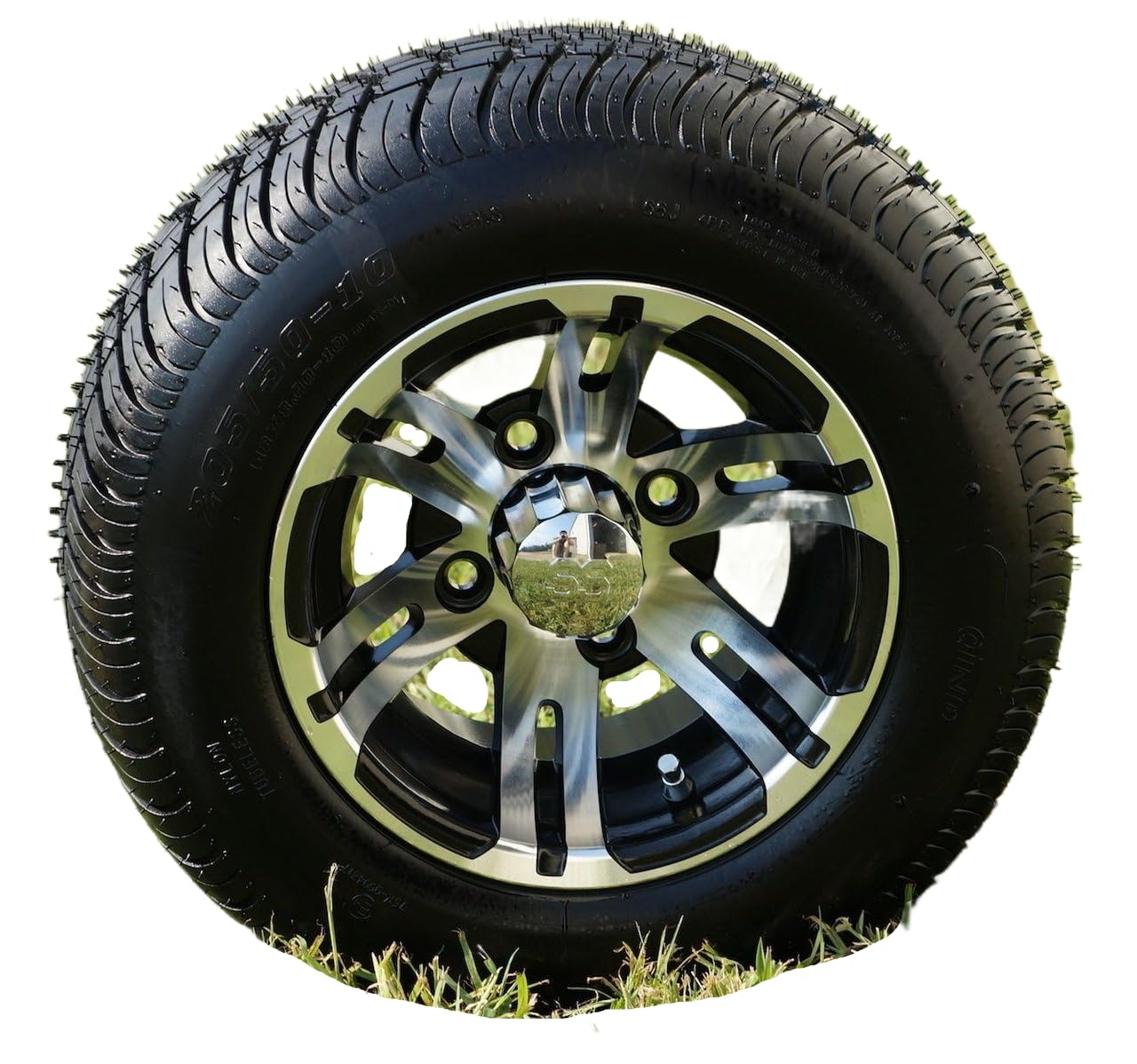 Amazon.co.jp: 10インチ BULLDOG 機械加工ゴルフカートホイールと205