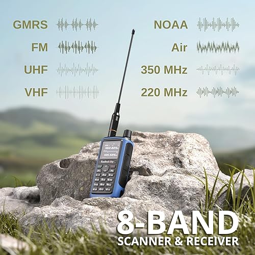 Miniatura 2 de Radioddity Radio GM-30 PRO GMRS, radio de mano de largo alcance con recepción UHFVHFNOAAFMAirband, programación inalámbrica con aplicaciones,